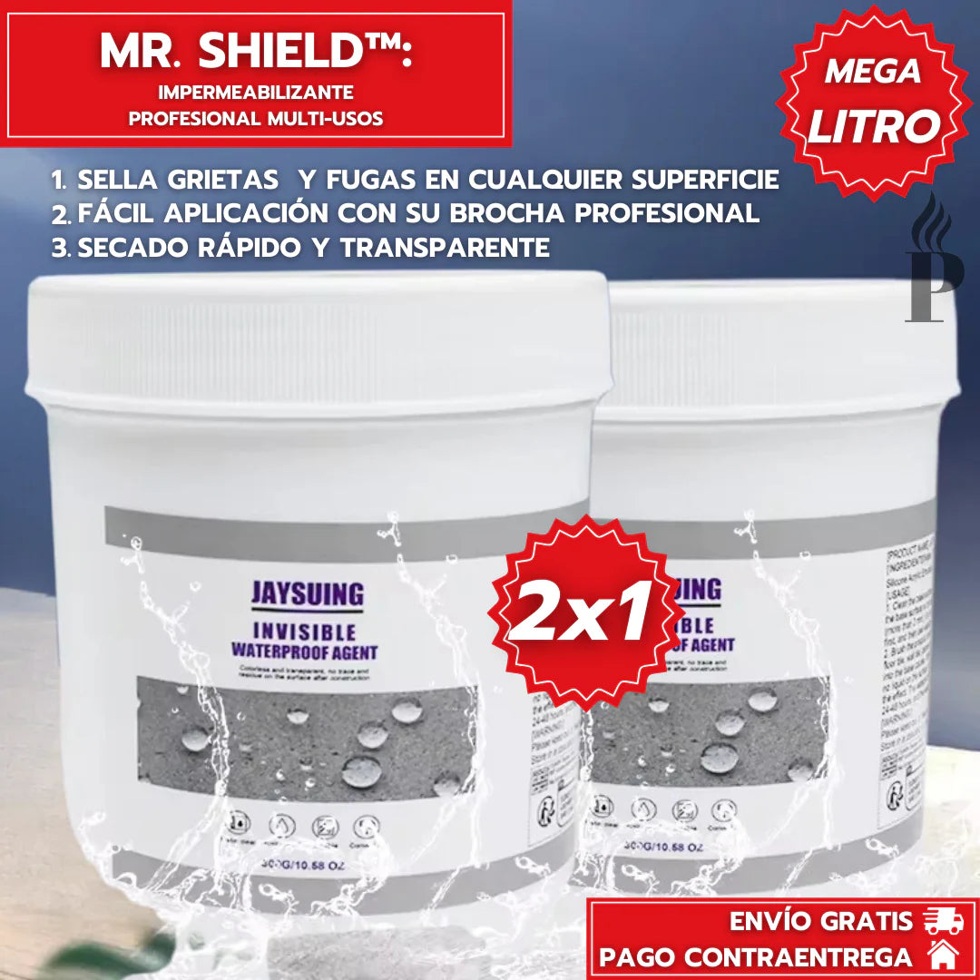 Oferta Especial 2x1: Mr. Shield™ - Impermeabilizante Profesional Multi-Usos